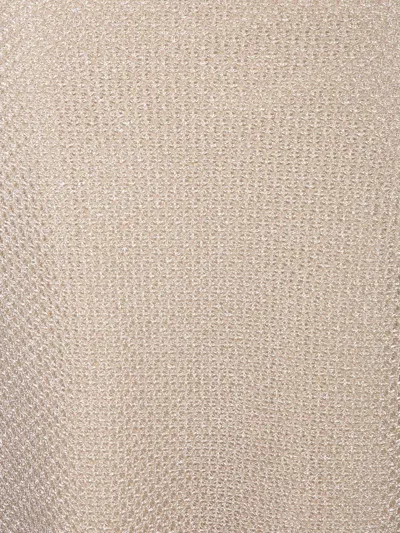 Tory Burch Lurex Mesh Midi Skirt