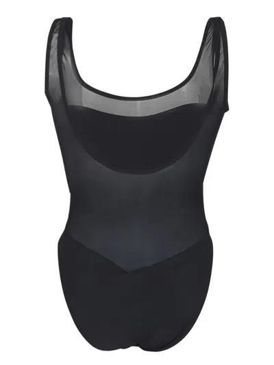 Tory Burch Mesh Tank Suit In Black