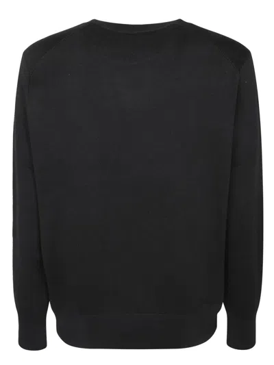 Ami Alexandre Mattiussi Ami Paris Ami De Coeur Wool Crewneck Sweater In Black