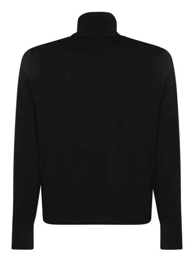 Ami Alexandre Mattiussi Ami Paris Ami De Coeur Midnight Blue Turtleneck In Black