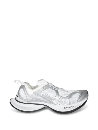 Balenciaga White And Silver Sneaker Circuit