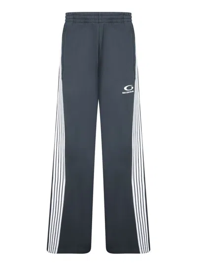 Balenciaga Elastic Waist Sweatpants In Gray