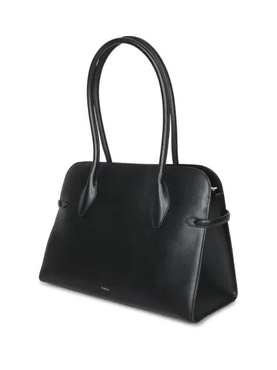 Furla Shoulder Bags Structured Gold-tone Hardware In Black