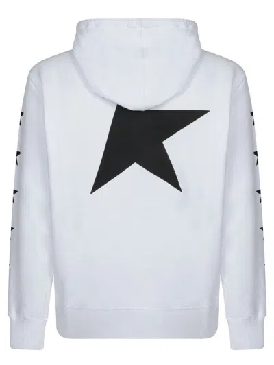 Golden Goose Star Print Hooded Sweater With Kangaroo Pocket