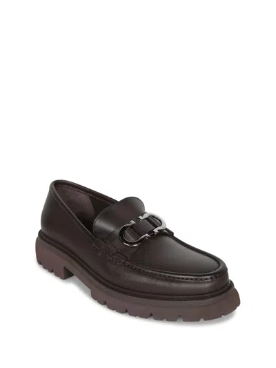 Ferragamo Bleecker Dark Brown Loafer In Brown