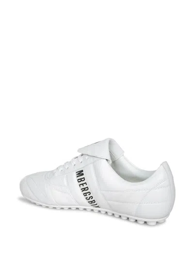Bikkembergs X Gosha Quilted Leather Sneakers In White