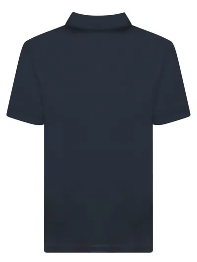 Giorgio Armani Blue Cotton Polo Shirt