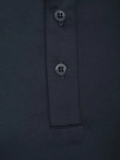 Giorgio Armani Blue Cotton Polo Shirt