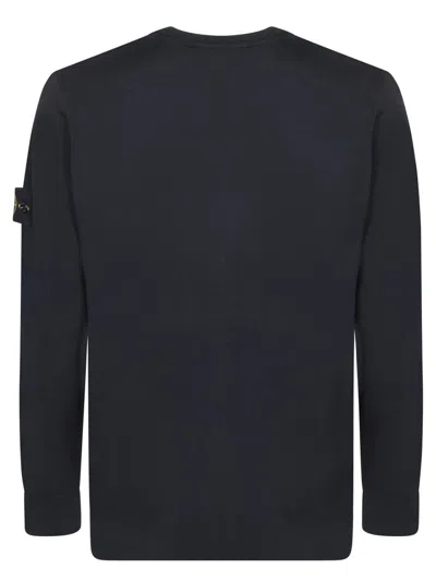 Stone Island Cotton Sweatshirt In Black