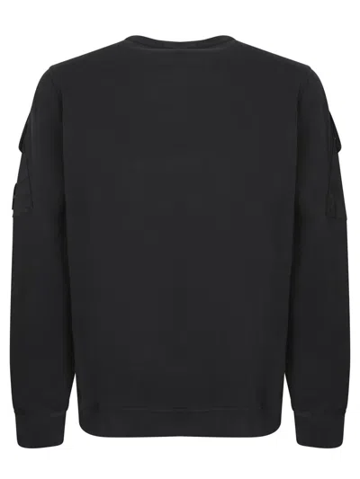Stone Island Cotton Sweatshirt In Black
