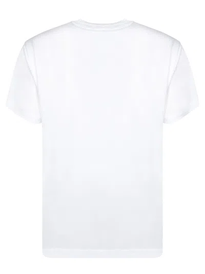 Stone Island White Short-sleeve T-shirt With Compass Patch In White