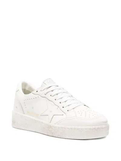 Golden Goose Pure Star Leather Low-top Sneakers In White