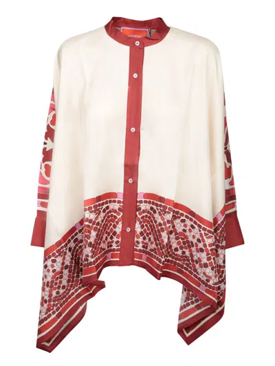 La Doublej La Double J Floulard Printed Silk-twill Shirt In Multi