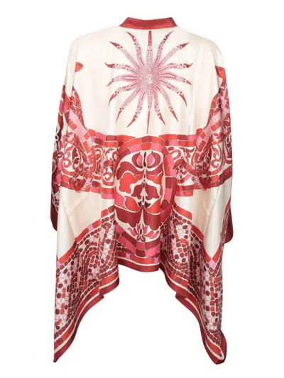 La Doublej La Double J Floulard Printed Silk-twill Shirt In Multi