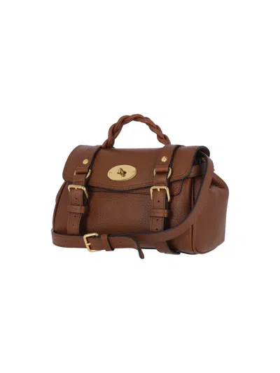 Mulberry Mini Alexa Handbag In Brown