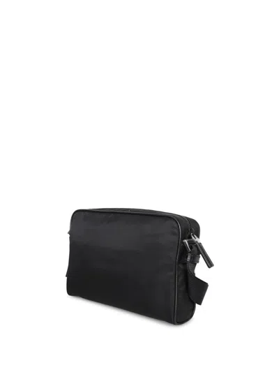 Prada Men's Re-nylon Messenger Bag In Black