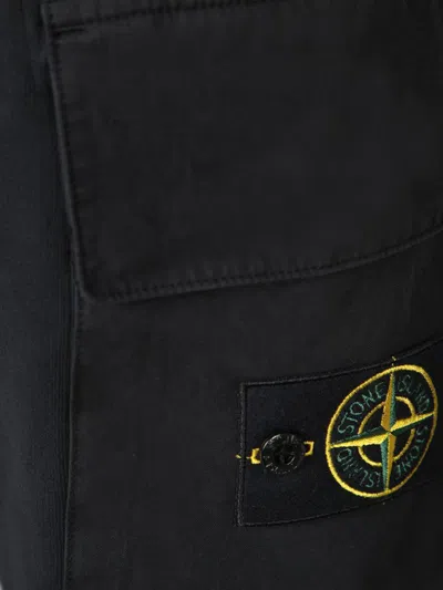 Stone Island Jogger Pants In Black