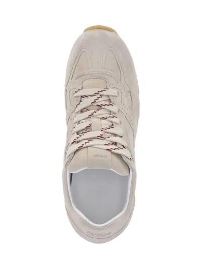 Alohas Suede Lace-up Sneakers In Neutral