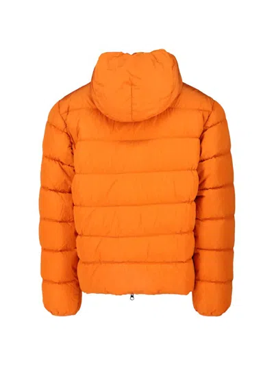 C.p. Company Padded Down Jacket In Orange