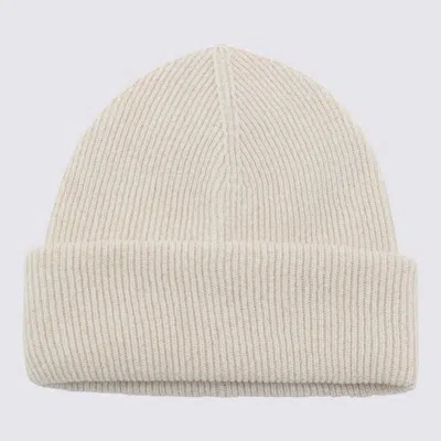 Fabiana Filippi White Wool Hat In Neutral