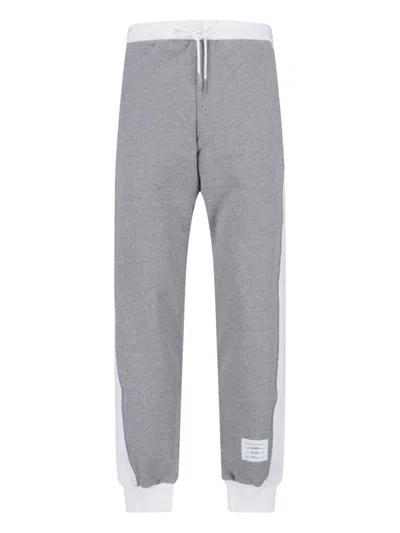 Thom Browne 4-bar Track Pants In Gray