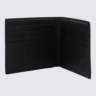 Valentino Mens Nero Vlogo Bifold Leather Wallet In Black