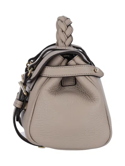 Mulberry Mini Alexa Leather Satchel In Neutral