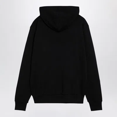 Balmain Logo Printed Cotton Sweatshirt In Black