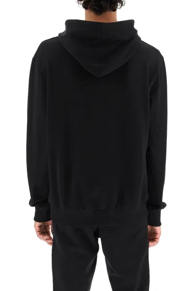 Balmain Logo Printed Cotton Sweatshirt In Black