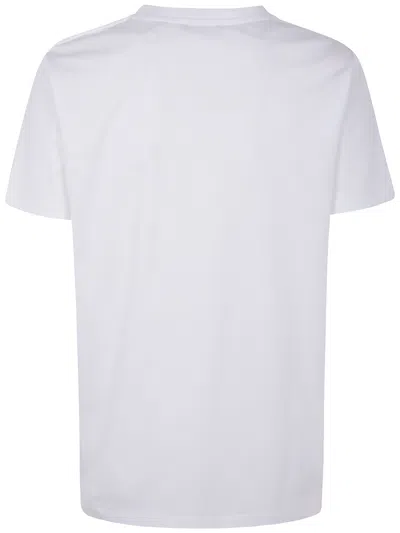 Balmain Flocked Graphic Print T-shirt In White