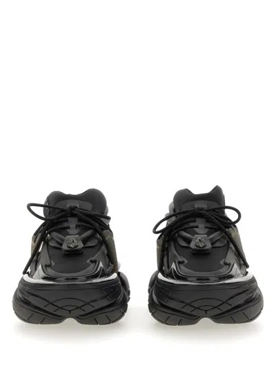 Balmain Neoprene And Leather Low-top Unicorn Sneakers In Black