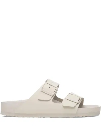 Birkenstock Arizona Eva Mens Buckle Casual Slide Sandals In White