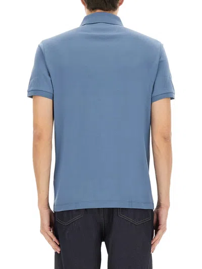 Hugo Boss Boss Cotton Polo In Blue