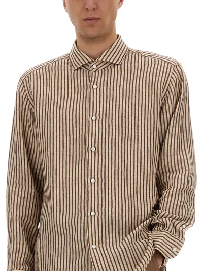 Hugo Boss Boss Shirt Ljoshspreadwc252 In Brown