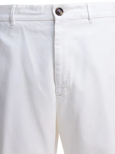 Brunello Cucinelli Bermuda Shorts In Comfortable Cotton Fabrication In White