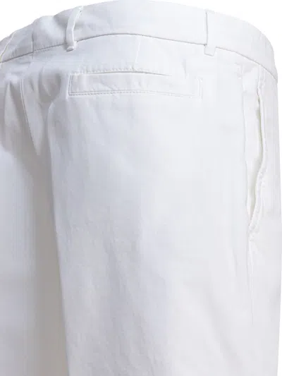 Brunello Cucinelli Bermuda Shorts In Comfortable Cotton Fabrication In White