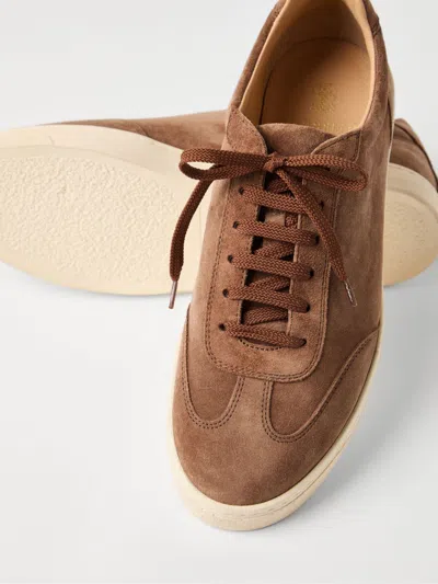 Brunello Cucinelli Man Sneakers Khaki Size 9 Leather