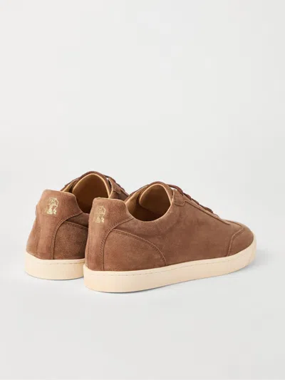 Brunello Cucinelli Man Sneakers Khaki Size 9 Leather