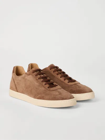 Brunello Cucinelli Man Sneakers Khaki Size 9 Leather