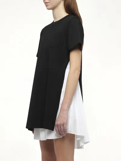 Sacai X Women's Poplin X Cotton Jersey Dress In Multi