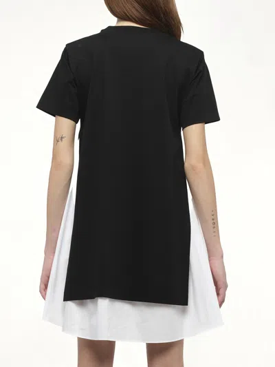 Sacai X Women's Poplin X Cotton Jersey Dress In Multi