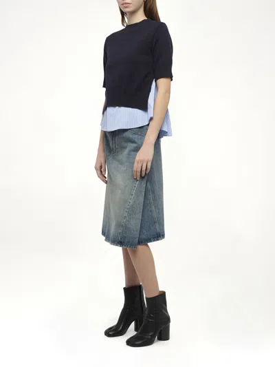 Sacai Short-sleeve Layered T-shirt
