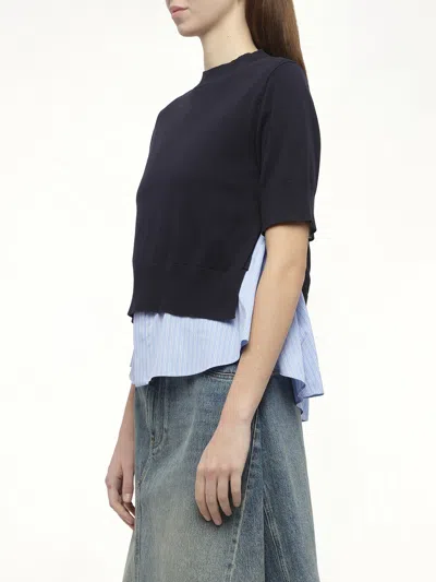 Sacai Short-sleeve Layered T-shirt