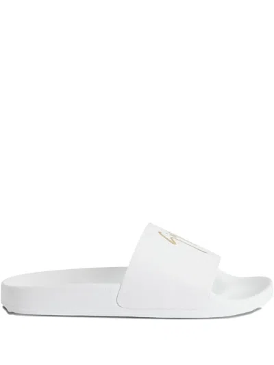 Giuseppe Zanotti Brett Slides In White