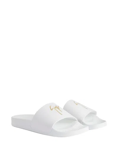 Giuseppe Zanotti Brett Slides In White
