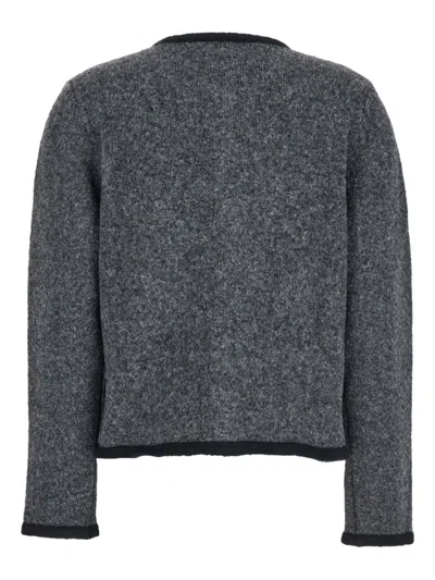 Semicouture Grey 'dulcinea' Cardigan In Gray