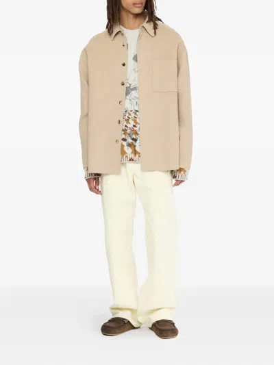 Jw Anderson J. W. Anderson Relaxed Fit Jacket With Classic Collar In Pink
