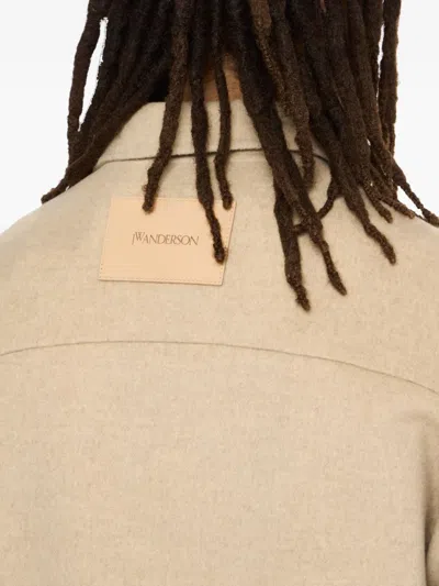 Jw Anderson J. W. Anderson Relaxed Fit Jacket With Classic Collar In Pink