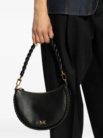 Michael Michael Kors Braided-strap Crescent Shoulder Bag In Pattern