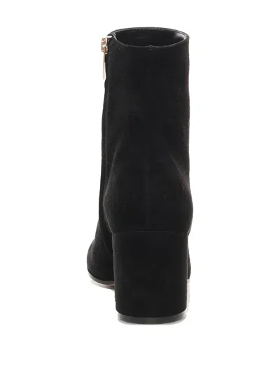 Gianvito Rossi Block Heel Ankle Boots With Suede Finish